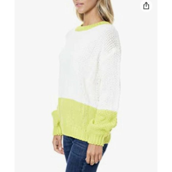 NEW Elodie Nordstrom Colorblock Crew Neck Sweater - Picture 2 of 10